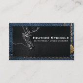 裁縫機 |ジーンズ |ステッチ 名刺 (正面)