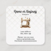 裁縫機 スクエア名刺 (正面)