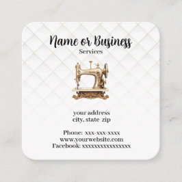 裁縫機 スクエア名刺