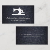 裁縫機 | デニム 名刺 (正面/裏面)