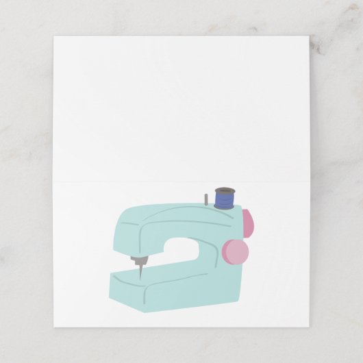 裁縫機 プレイスカード (外部開封)
