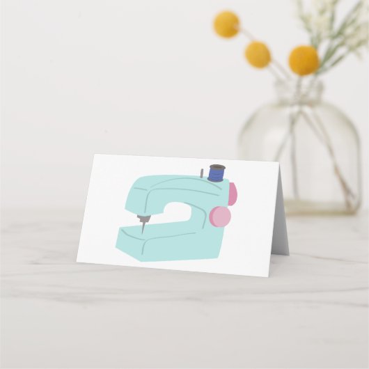 裁縫機 プレイスカード (正面)