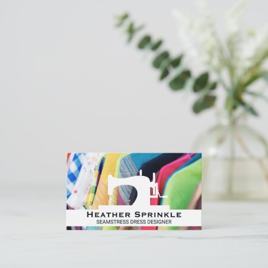 裁縫機 | ワードローブ 名刺 (スタンド正面)