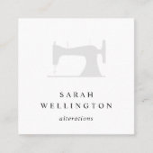 裁縫機 |仕入れ直しSeamstress スクエア名刺 (正面)