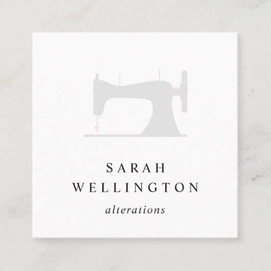 裁縫機 |仕入れ直しSeamstress スクエア名刺 (正面)