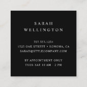 裁縫機 |仕入れ直しSeamstress スクエア名刺 (裏面)