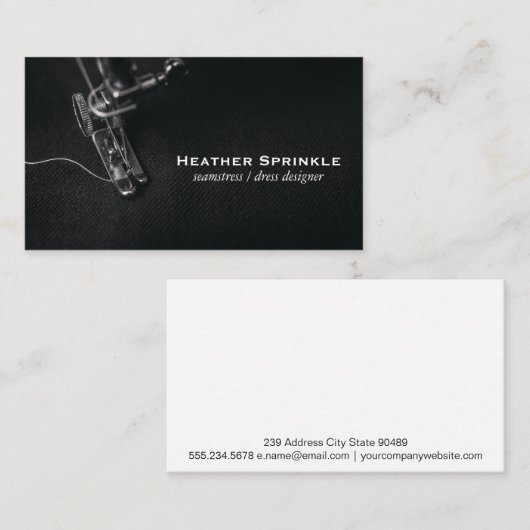 裁縫機 | 名刺 (正面/裏面)