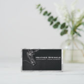 裁縫機 |大理石縁ど 名刺 (スタンド正面)