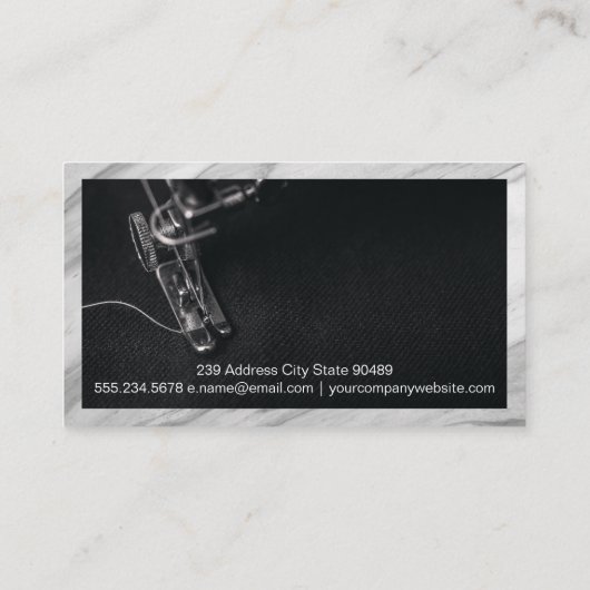 裁縫機 |大理石縁ど 名刺 (裏面)