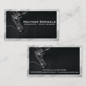 裁縫機 |大理石縁ど 名刺 (正面/裏面)