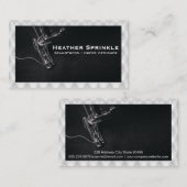 裁縫機 | 白い布張りパディング 名刺 (正面/裏面)