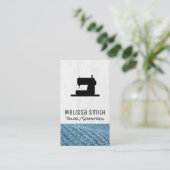 裁縫機 | 船乗り | テーラー 名刺 (スタンド正面)