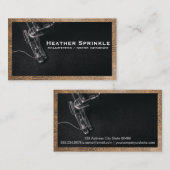 裁縫機 | 革縁ど 名刺 (正面/裏面)