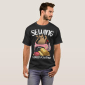 裁縫殺人は猫下水道が違うから Tシャツ (正面フル)