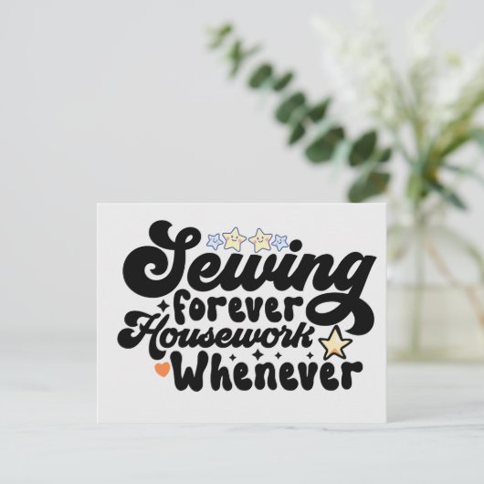 裁縫永久 ポストカード (スタンド正面)