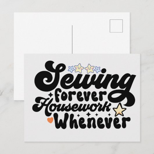 裁縫永久 ポストカード (正面/裏面)