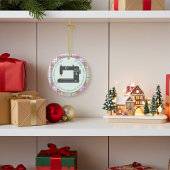 裁縫用キルター及びシースター、プレイド セラミックオーナメント