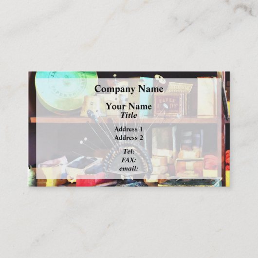 裁縫用品ストア 名刺 (正面)