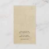 裁縫箱のヴィンテージのスタイルのカッコいいのピンクの平野のシンプル 名刺 (裏面)