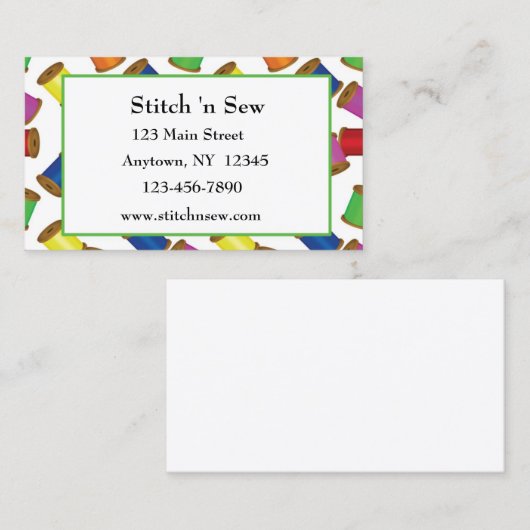 裁縫糸の名刺 名刺 (正面/裏面)