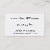 裁縫糸の名刺 名刺 (裏面)