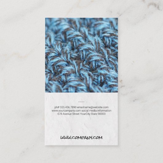 裁縫糸シンブルとはさみ 名刺 (裏面)