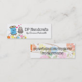 裁縫糸シンブル愛の針スプール スキニー名刺 (正面/裏面)