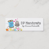 裁縫糸シンブル愛の針スプール スキニー名刺 (正面)