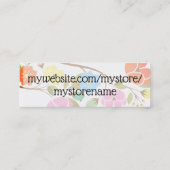 裁縫糸シンブル愛の針スプール スキニー名刺 (裏面)