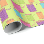 裁縫糸パターンのラッピング紙 ラッピングペーパー (ロールコーナー)