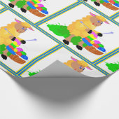 裁縫編み物シープマザーズ誕生日 ラッピングペーパー (角)