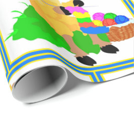 裁縫編み物シープマザーズ誕生日 ラッピングペーパー