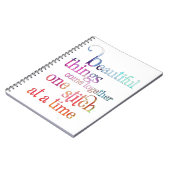 裁縫編み物ステッチノート ノートブック (左側)