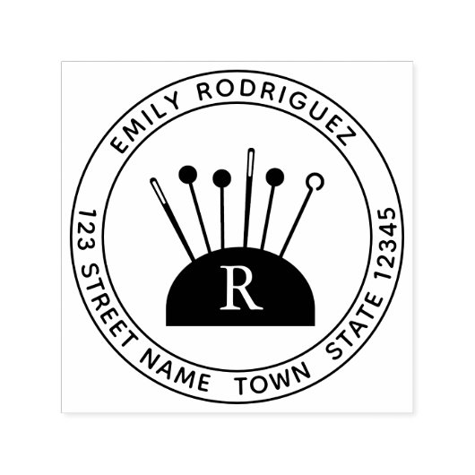 裁縫自己墨込みゴム印 セルフインキングスタンプ (デザイン)