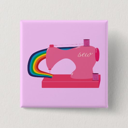 裁縫虹 缶バッジ (正面)