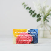 裁縫衣料名刺 名刺 (スタンド正面)