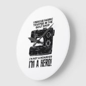 裁縫裁縫機 ラージ壁時計 (傾斜)