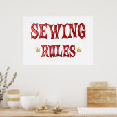 裁縫規則 ポスター (キッチン)