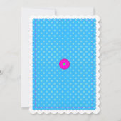 裁縫誕生日パーティーの招待 招待状 (裏面)