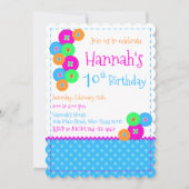 裁縫誕生日パーティーの招待 招待状 (正面)