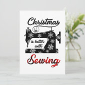 裁縫贈与 |クリスマスの方が裁縫 サンキューカード (スタンド正面)