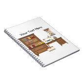 裁縫部屋1 (カスタマイズ可能な) ノートブック (右側)