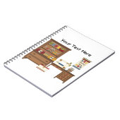 裁縫部屋1 (カスタマイズ可能な) ノートブック (左側)