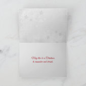 裁縫針とクリスマスステッチ シーズンカード (内部)