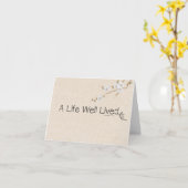 裁縫針と糸悔やみや弔慰ありがとう カード (黄色い花)