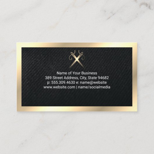 裁縫針のロゴ 名刺 (裏面)