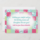 裁縫針糸キルティングクリスマスカード シーズンカード (裏面)