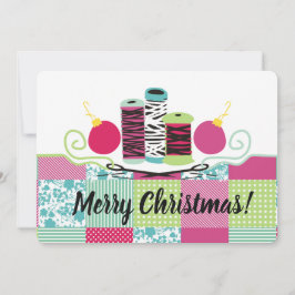 裁縫針糸キルティングクリスマスカード シーズンカード