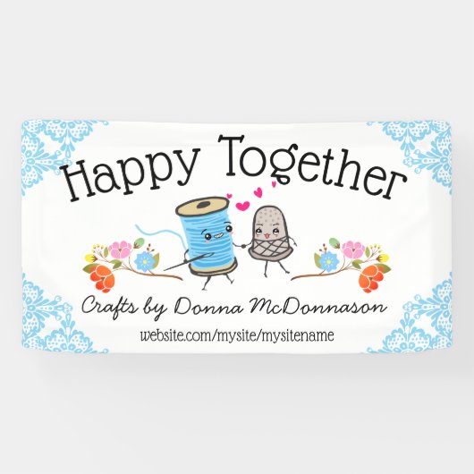 裁縫針糸シンブル工芸ショーブース 横断幕 (横)