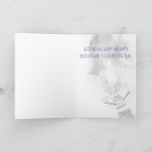 裁縫針糸スプール雪だるまクリスマスカード シーズンカード (内部)